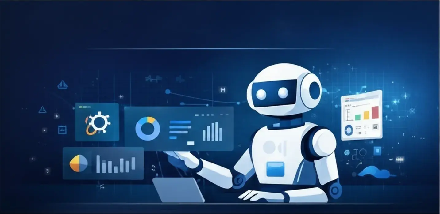 AI powered data analytics dashboard with automation and predictive insights